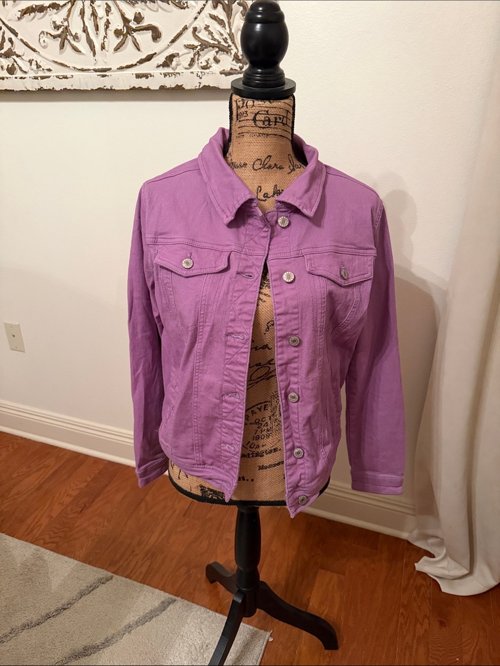 Women’s Purple Lavender Denim Jacket - Unbranded